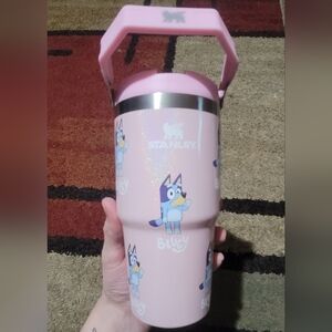 Stanley Pink Tumbler with Bluey Design